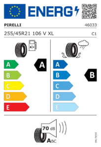 Étiquette européenne Pirelli Pzero (PZ5)