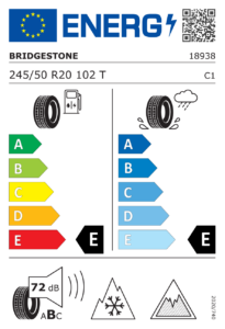 Étiquette européenne Bridgestone Blizzak DM-V3