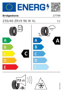 Étiquette européenne Bridgestone Blizzak LM005