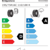 Étiquette UE 28537 pour Bridgestone Duravis All Season 195/75 R16C 110/108R Bridgestone Duravis All Season 195/75 R16C 110/108R - Image 2