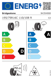 EU-Label Bridgestone Duravis All Season