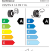 Étiquette UE 0311115 pour Continental EcoContact 6 225/55 R16 99Y XL EV Continental EcoContact 6 225/55 R16 99Y XL EV - Image 2