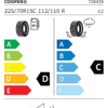 Étiquette UE 728428 pour Cooper Cooper Winter Van 225/70 R15C 112/110R EV Cooper Cooper Winter Van 225/70 R15C 112/110R EV - Image 2