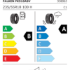 Étiquette UE 338063 pour Falken Azenis FK510A SUV 235/55 R18 100H Falken Azenis FK510A SUV 235/55 R18 100H - Image 2