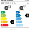 Étiquette UE 357099 pour Falken Euroall Season AS220PRO 235/40 R19 96W XL Falken Euroall Season AS220PRO 235/40 R19 96W XL - Image 2
