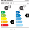 Étiquette UE 353895 pour Falken Eurowinter HS02PRO 235/60 R16 100H Falken Eurowinter HS02PRO 235/60 R16 100H - Image 2