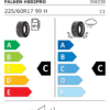 Étiquette UE 356230 pour Falken Eurowinter HS02PRO 225/60 R17 99H Falken Eurowinter HS02PRO 225/60 R17 99H - Image 2