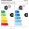 Étiquette UE 358678 pour Falken Eurowinter HS02PRO 265/65 R18 116V XL Falken Eurowinter HS02PRO 265/65 R18 116V XL - Image 2