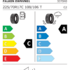 Étiquette UE 337040 pour Falken Eurowinter VAN.01 225/70 R17C 108/106T Falken Eurowinter VAN.01 225/70 R17C 108/106T - Image 2