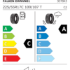 Étiquette UE 337043 pour Falken Eurowinter VAN.01 225/55 R17C 109/107T Falken Eurowinter VAN.01 225/55 R17C 109/107T - Image 2