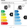 Étiquette UE 598499 pour Fulda Kristall Control HP 2 195/60 R18 96H XL Fulda Kristall Control HP 2 195/60 R18 96H XL - Image 2