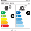 Étiquette UE 4662000 pour Pirelli P Zero Winter 2 325/40 R22 114V Pirelli P Zero Winter 2 325/40 R22 114V - Image 2