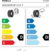 Étiquette UE 2722600 pour Pirelli Scorpion A/T Plus 265/65 R18 114T Pirelli Scorpion A/T Plus 265/65 R18 114T - Image 2